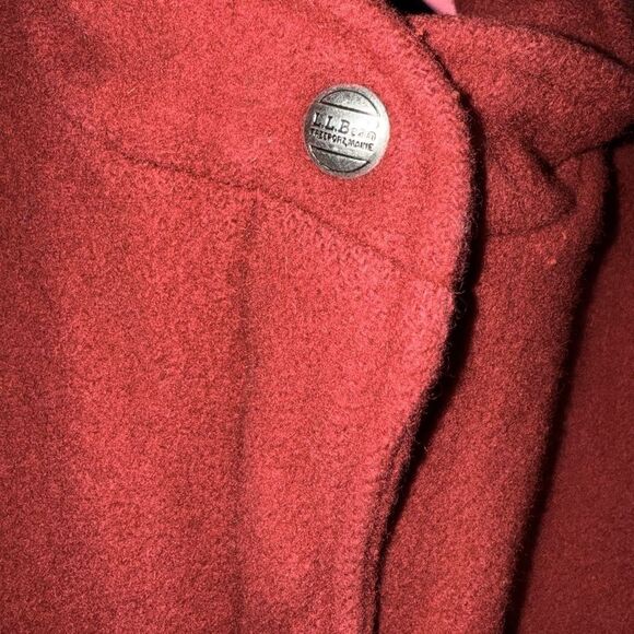L.L. Bean Red Wool Outerwear - Picture 3 of 9